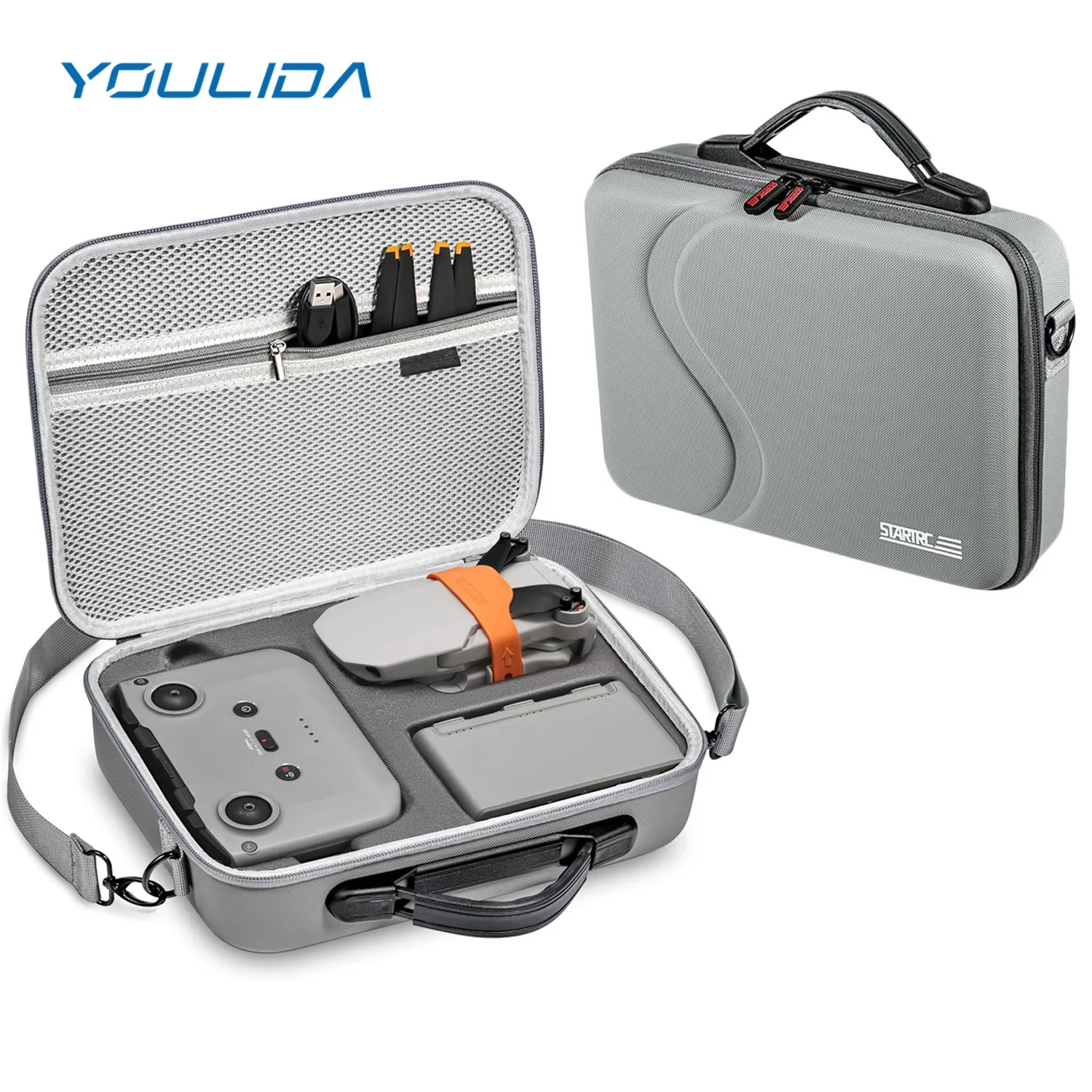 Drone Carrying Bag - Mini 2 Schoudertas PU Draagbare Opbergtas