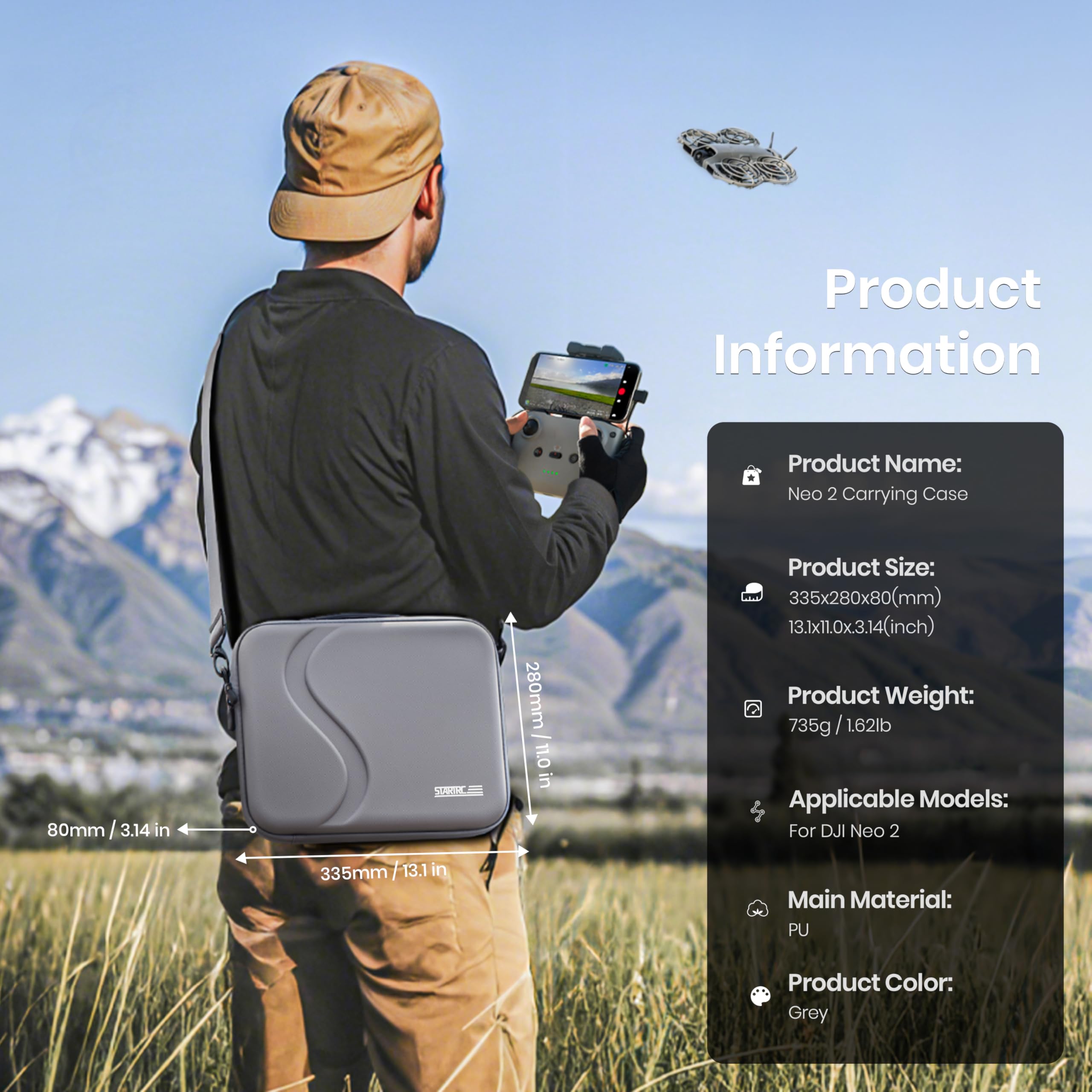 Drone Carrying Bag - Draagtas voor DJI Neo 2 accessoires