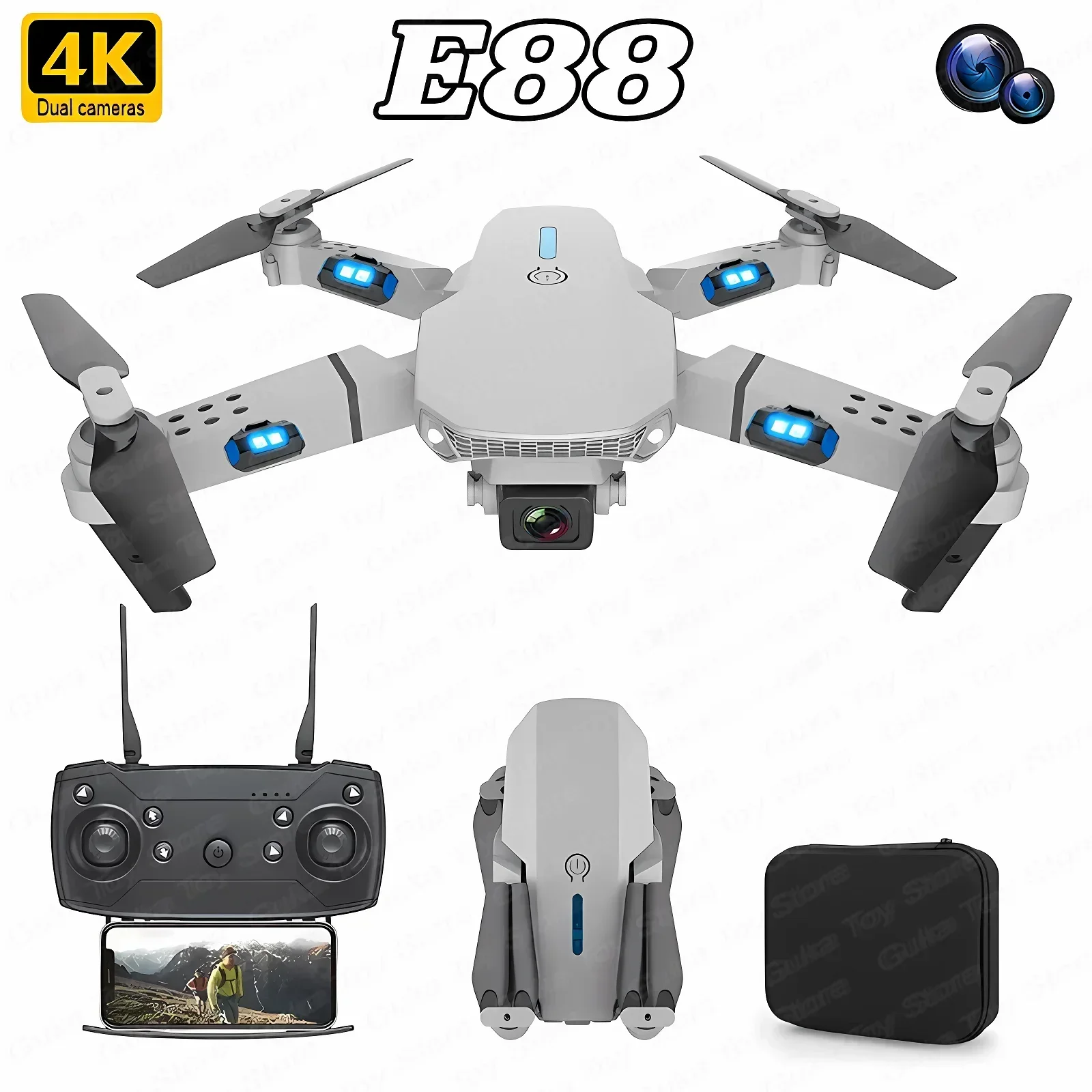 Drone Rc Explorer - E88 Pro WIFI FPV Drone Groothoek