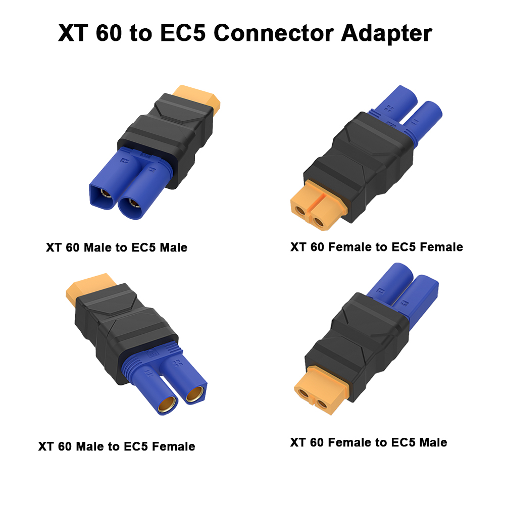 Drone Rc Car Hybrid - XT60 Connector EC5, XT60 naar EC5