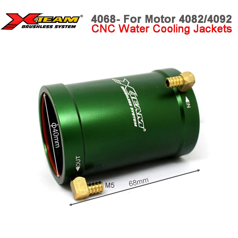 Drone Motor Rc Car - X-Team 40mm X 68mm CNC Waterkoeling