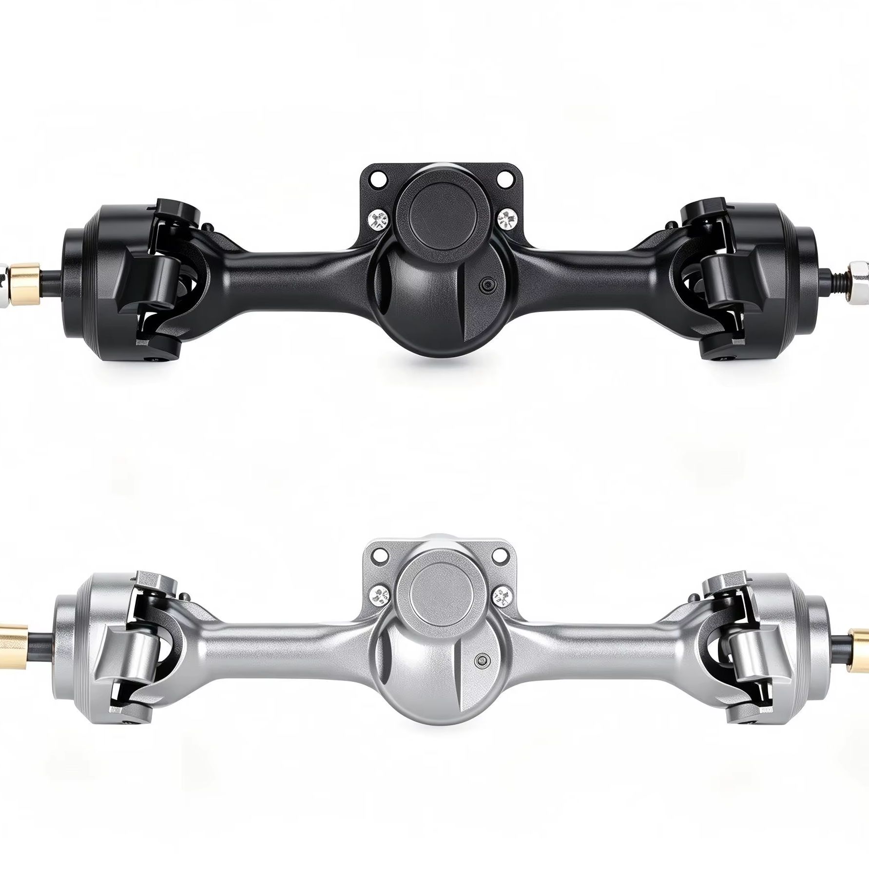 Rc Crawler Axle Parts - Aluminiumlegering complete voor- en achteras +5mm