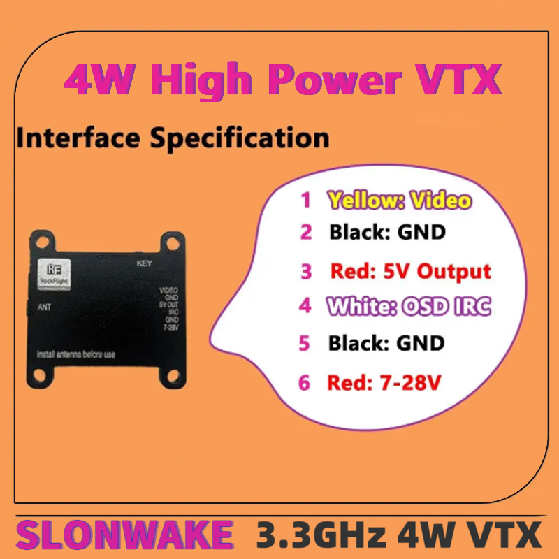 SLONWAKE FPV 3.3G 16CH 4000mW  - Drone Rc Toy recensie en prijs
