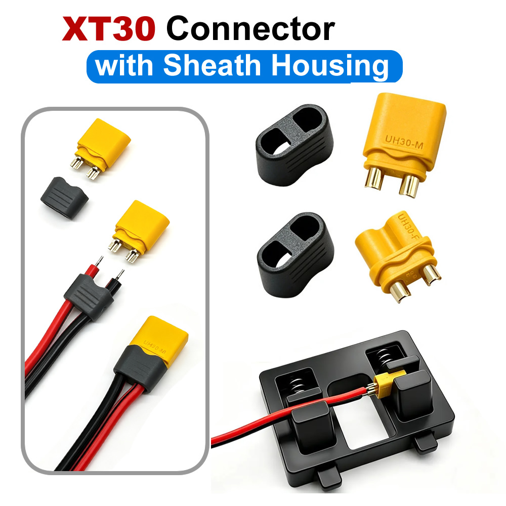 XT30 Bullet Connector met omhu - Drone Rc Car Hybrid recensie en prijs