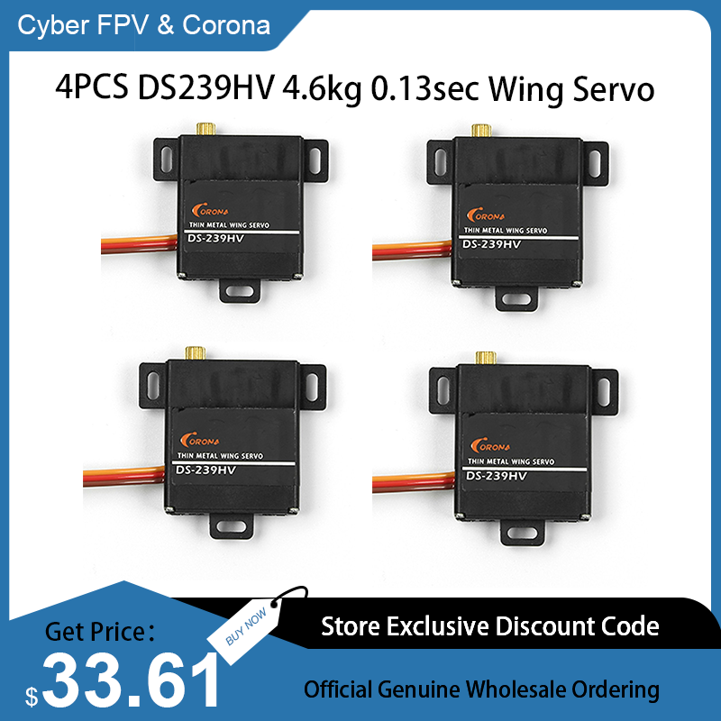 4PCS Corona DS239HV Digitale S - Rc Wing Glider recensie en prijs