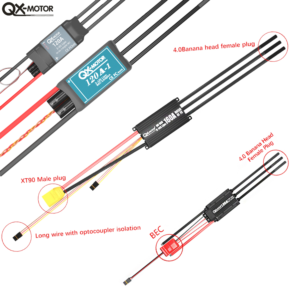 QX-MOTOR Brushless ESC-serie E - Drone Motor Rc Car recensie en prijs