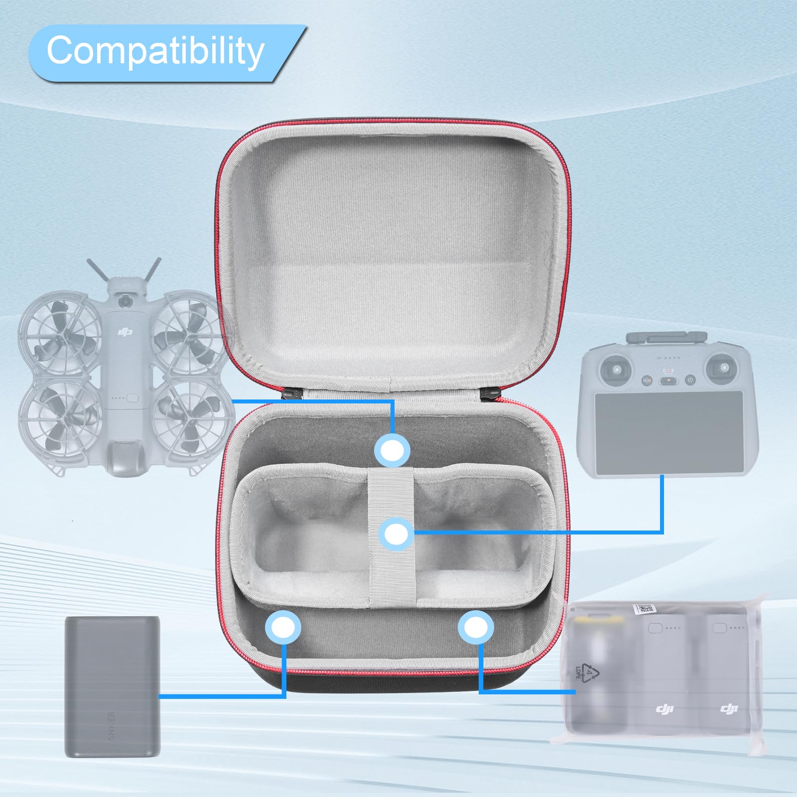Draagbare tas voor DJI Neo 2 F - Drone Carrying Bag recensie en prijs