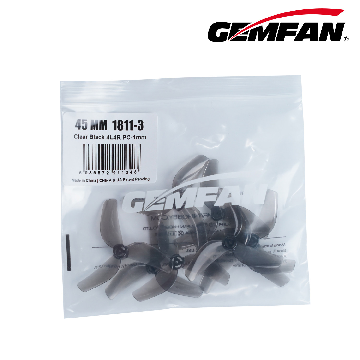 4-pack Gemfan 1811 45mm 3-blad - Propeller Balancer Tool recensie en prijs